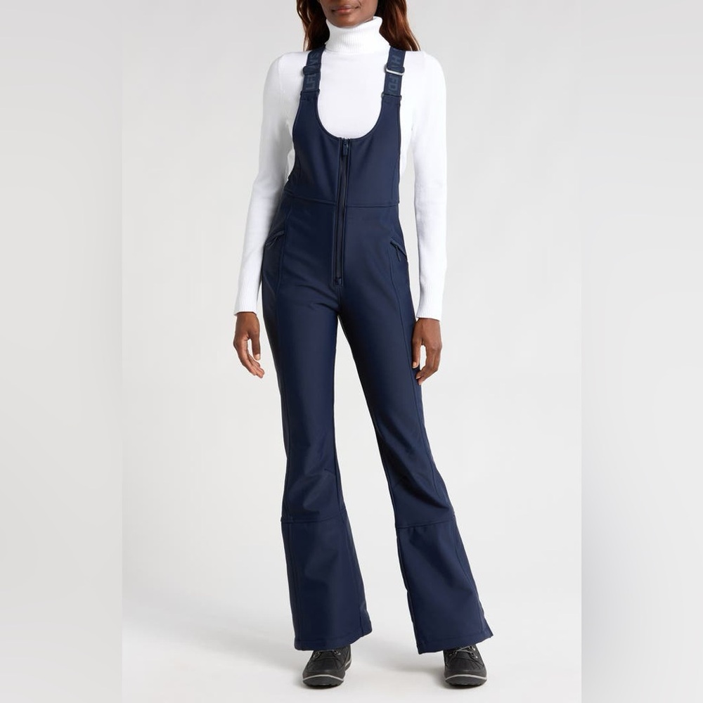 NWT Navy Isabel Waterproof Snow Bib Overalls Size Medium - ski or snowboard
